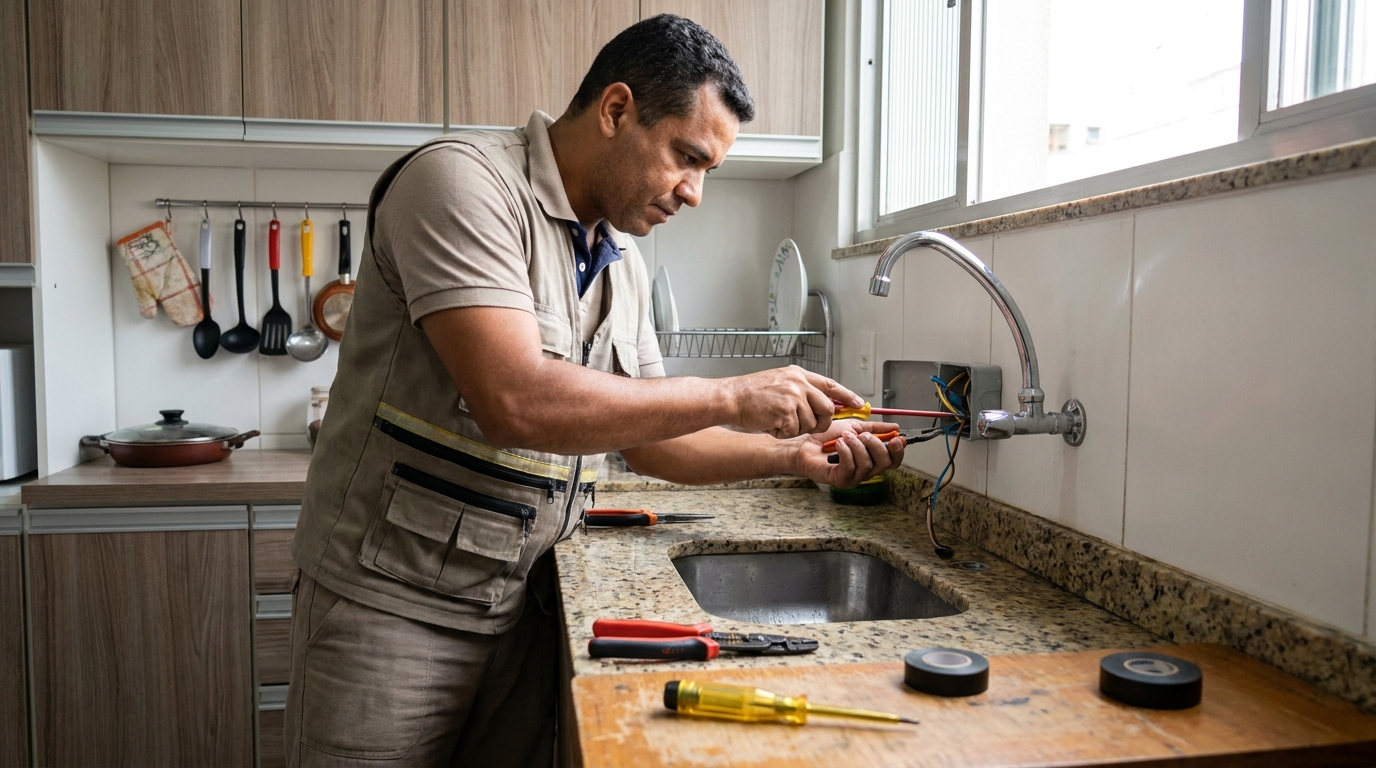 Instalação em Cozinha ou Área Gourmet em Divinópolis‑MG